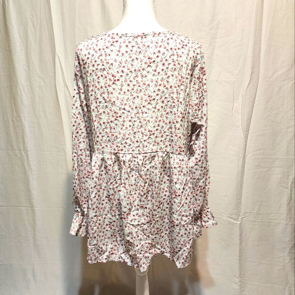 SHEIN Women's Floral Peplum Blouse NWT - Picture 8 of 12